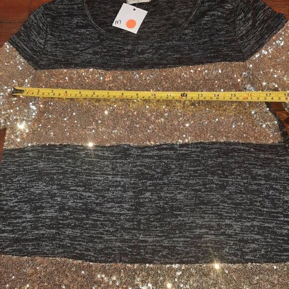 New With Tags Shimmering Sparkling Sequin Mini Dress - Picture 3 of 5